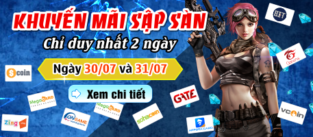 Thẻ game khuyến mãi sập sàn chỉ duy nhất 2 ngày