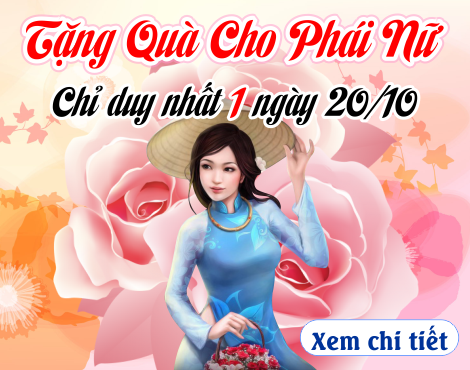 Tặng thẻ cho phái nữ ngày 20/10