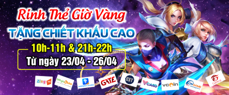 Rinh Thẻ Giờ Vàng - Tặng Chiết Khấu Cao