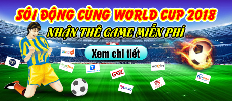 World Cup 2018: Nhận thẻ game miễn phí