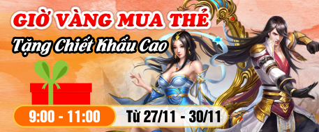 Giờ Vàng Mua Thẻ - Tặng Chiết Khấu Cao