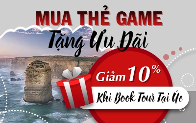 Mua Thẻ Game Tặng Ưu Đãi - Giảm 10% Khi Book Tour Tại Úc